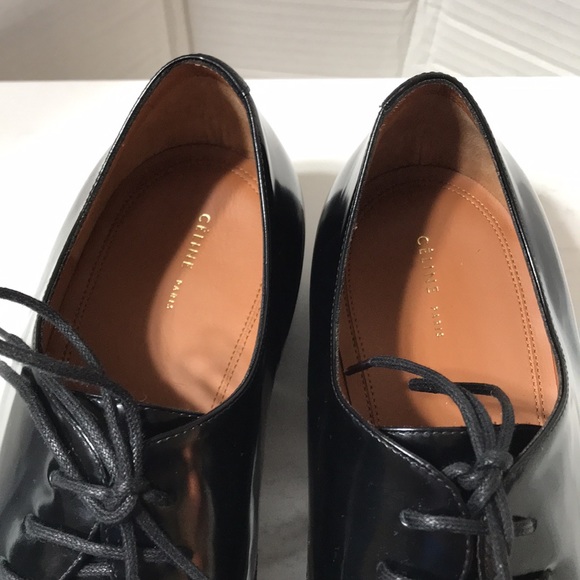 Celine patent leather derby oxfords. Made in Italy. NWOT - Picture 2 of 9
